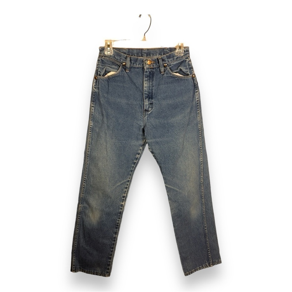 VINTAGE WRANGLER BLUE DENIM WOMENS JEANS PANTS XS 2